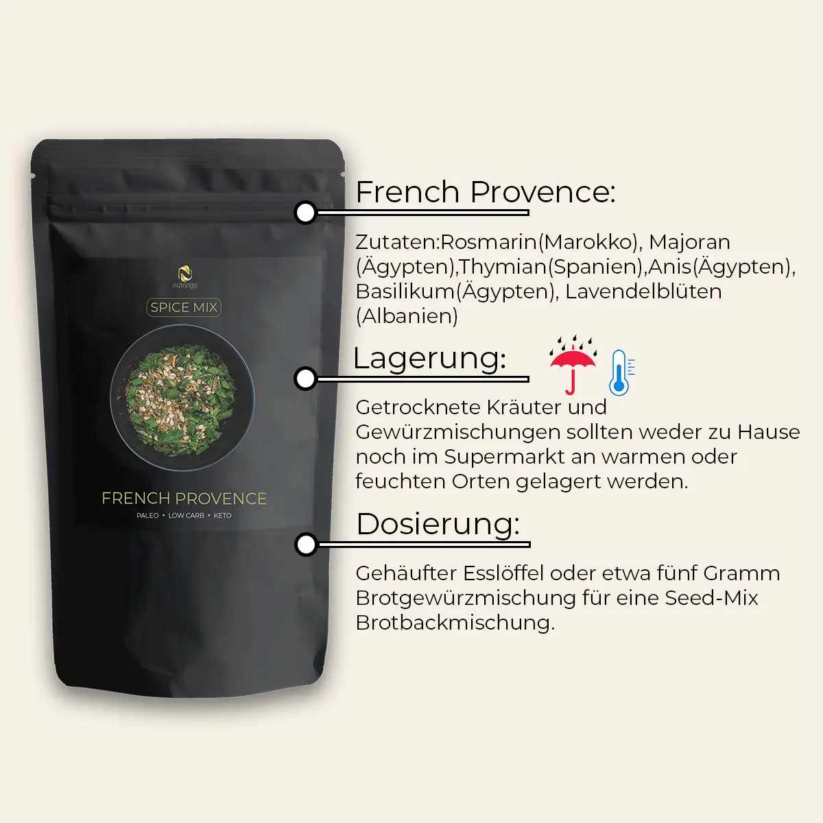 French Provence  mild und mediterran 100g. | nutringo®