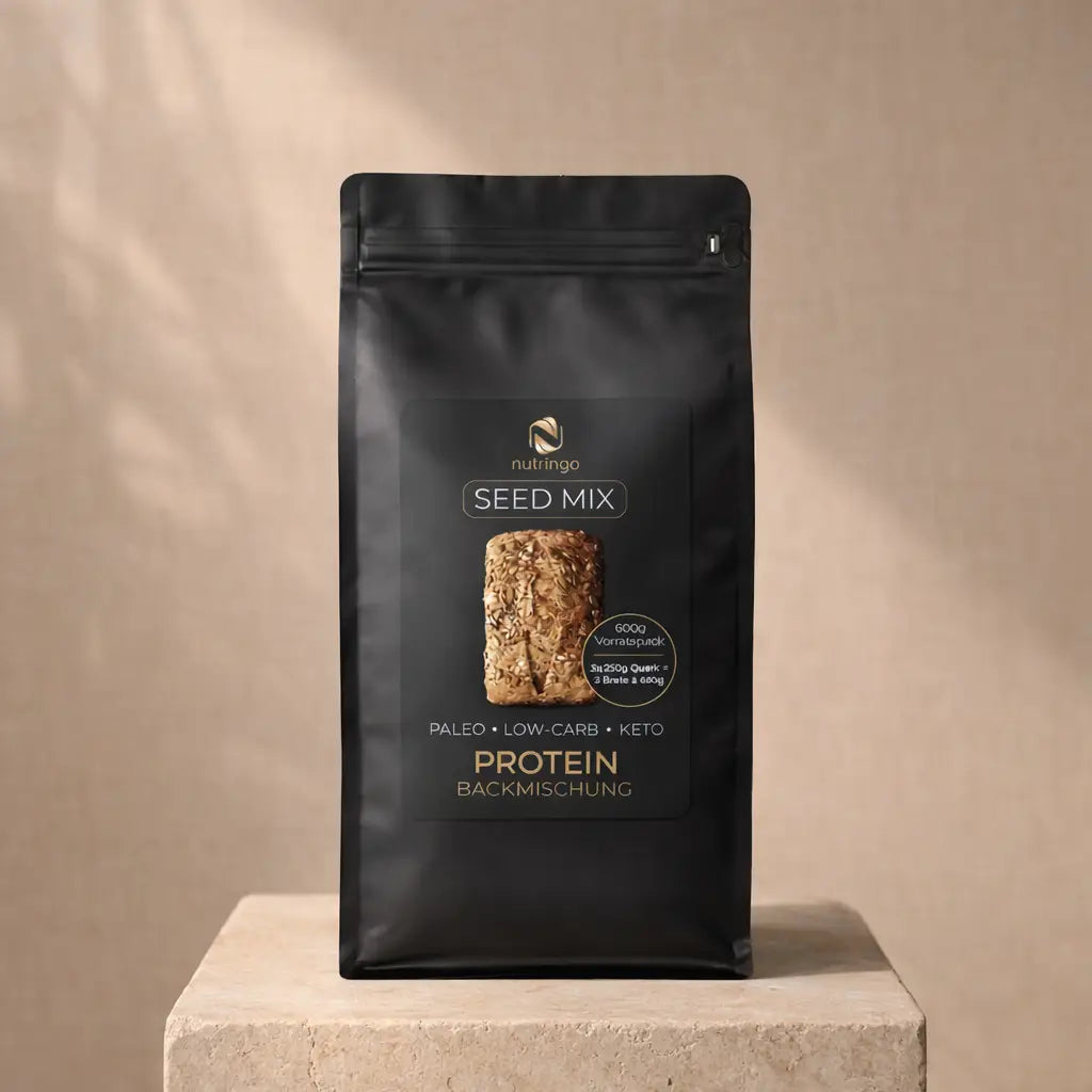 Nutringo Seed Mix Eiweißbrot Backmischung 600g – Low Carb glutenfrei