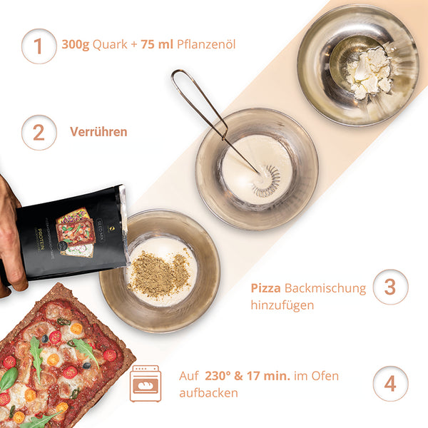 Nutringo®- Seed Mix Protein Pizza Tarté Knäckebrot  - 3x200 g.