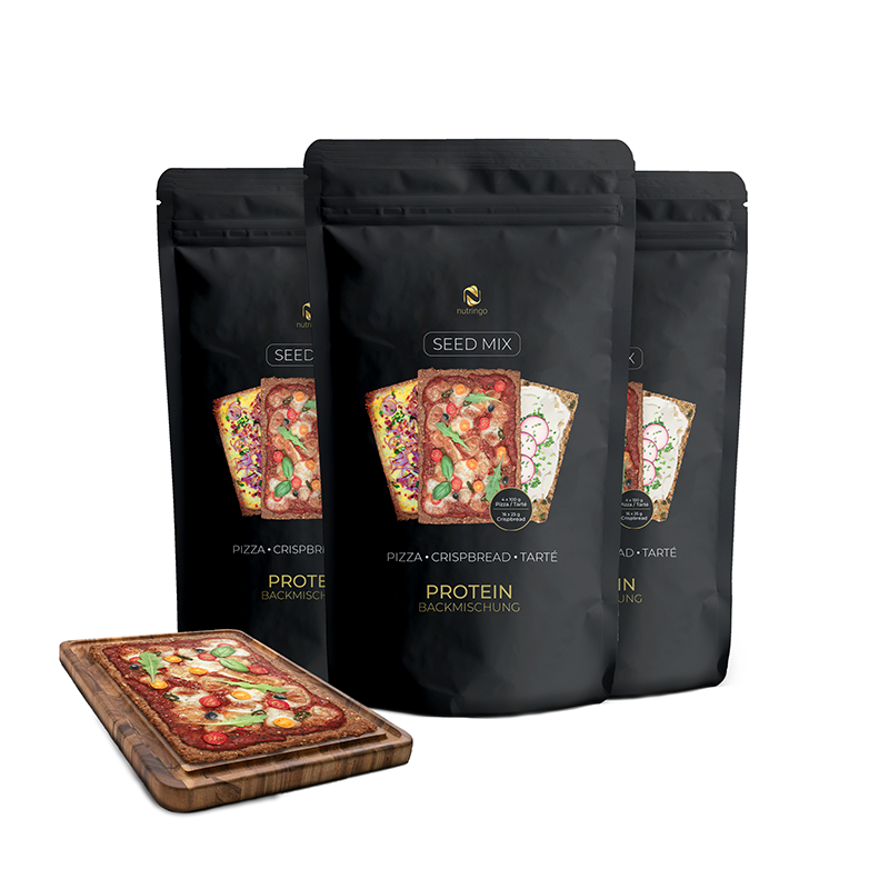 Nutringo®- Seed Mix Protein Pizza Tarté Knäckebrot  - 3x200 g.